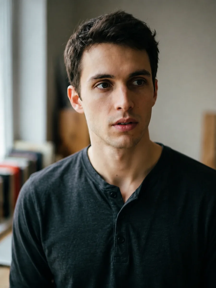 One face, kept honest - a portrait with one line