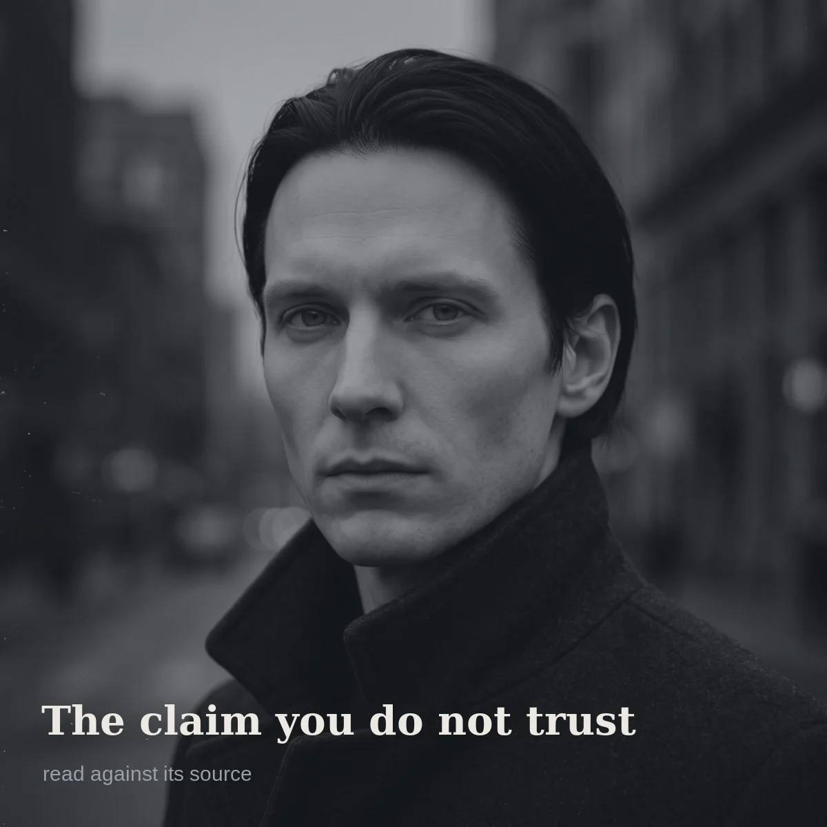 The claim you don't trust, read against its source