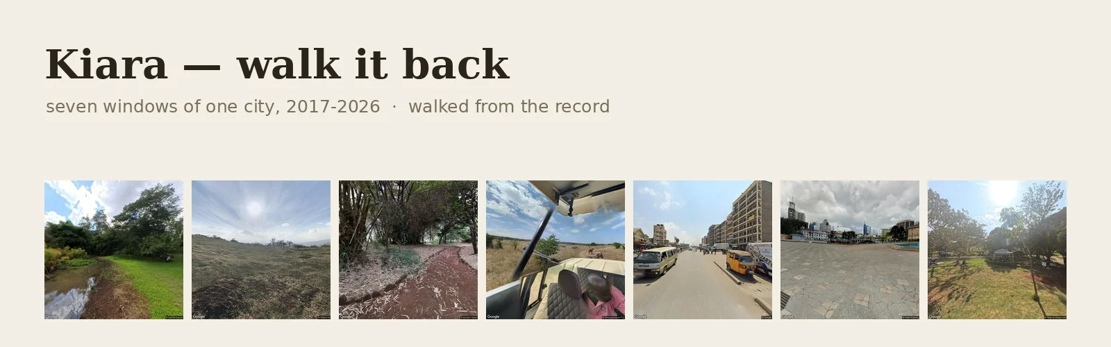 Kiara — walk it back banner