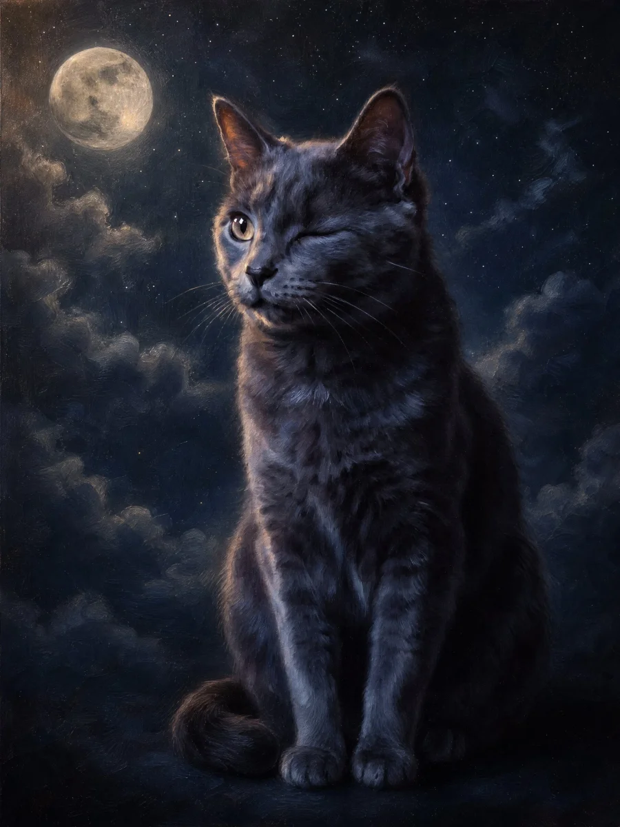 A painted portrait of your animal