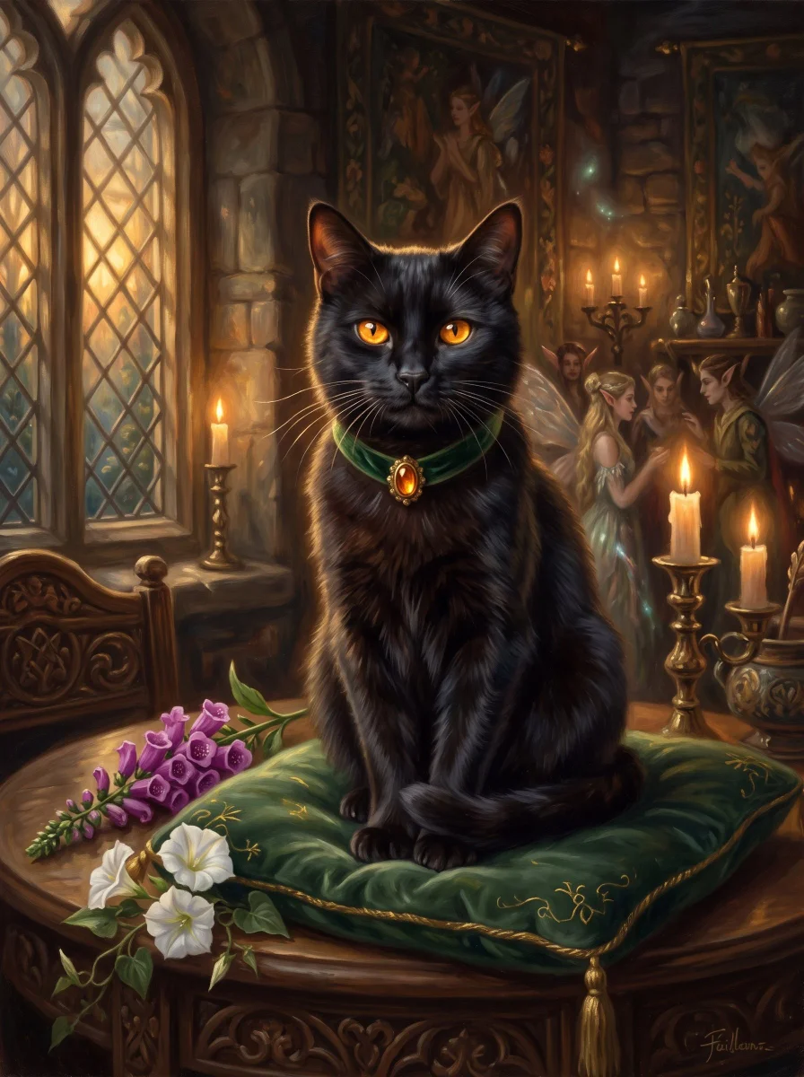 Custom Portrait, painted in fae light