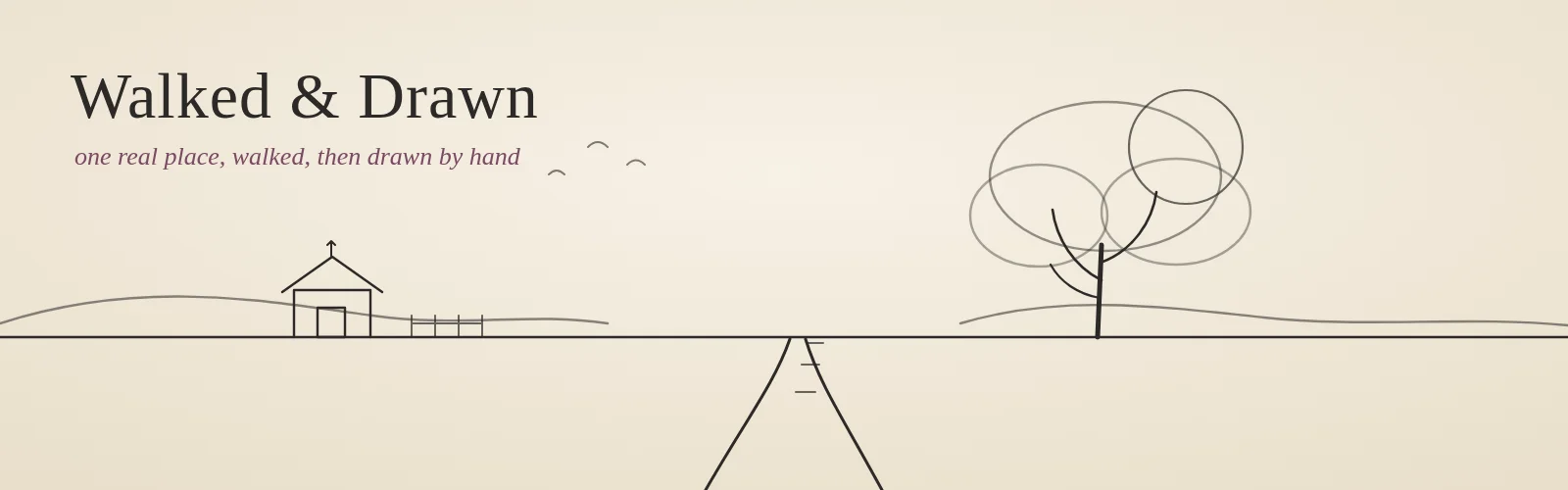 Walked & Drawn banner