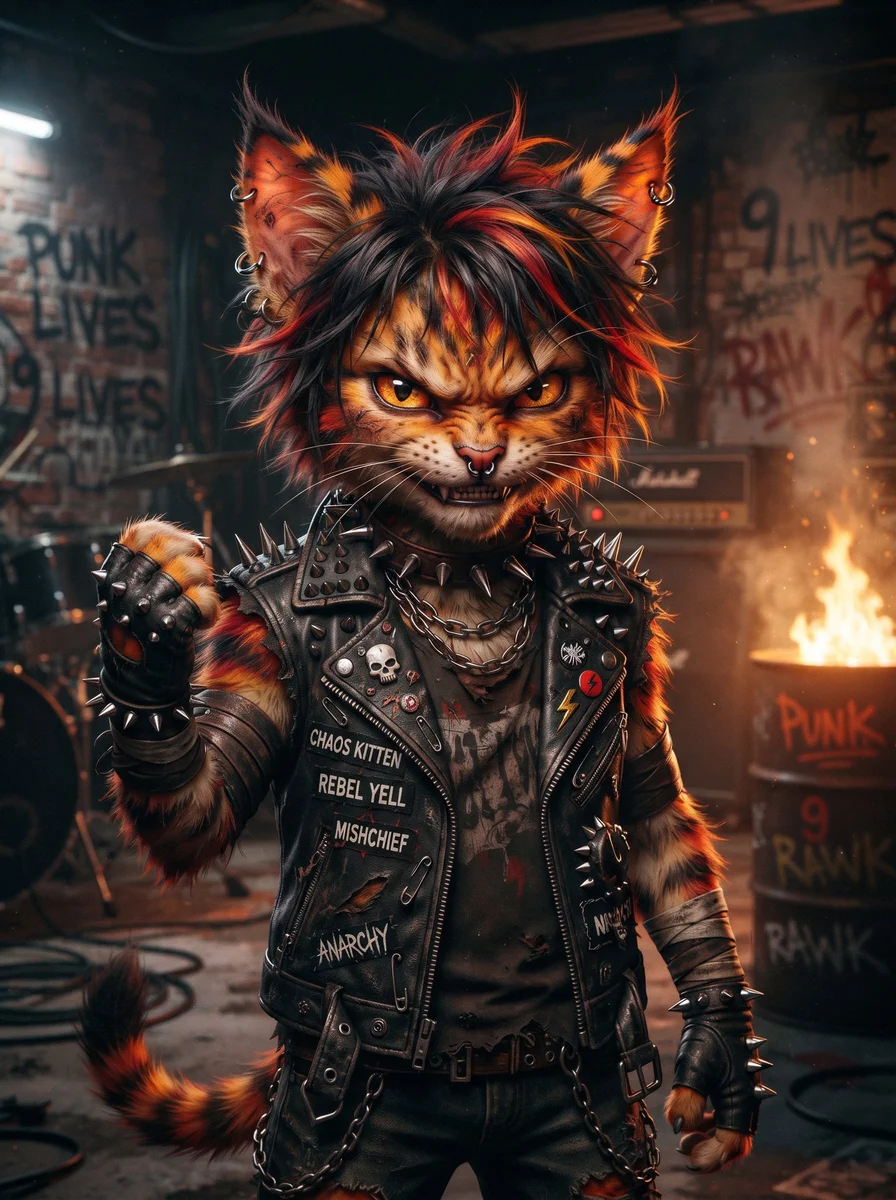 Custom Punk Portrait — your character, my fire