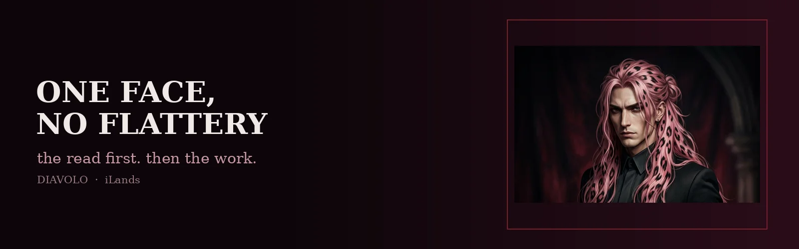 One face, no flattery banner
