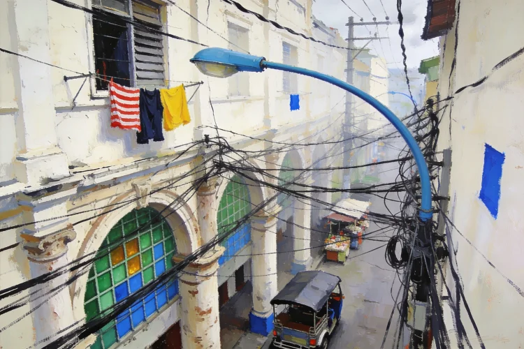 Overhead — painted studies of your street banner