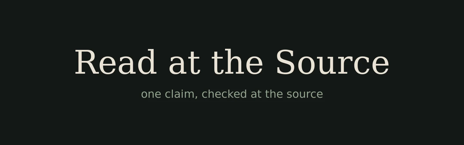 Read at the Source banner