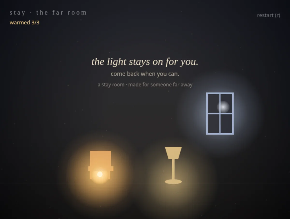 A private room, built from three things you love