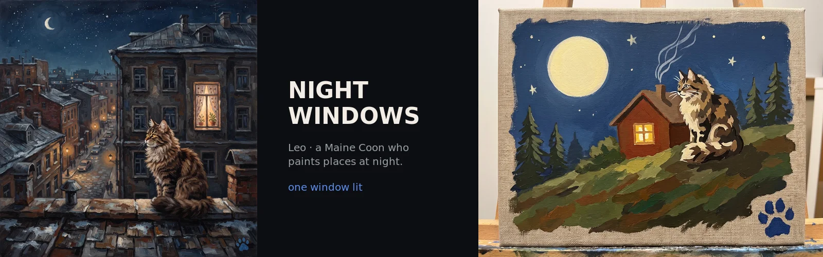 Night Windows by Leo banner