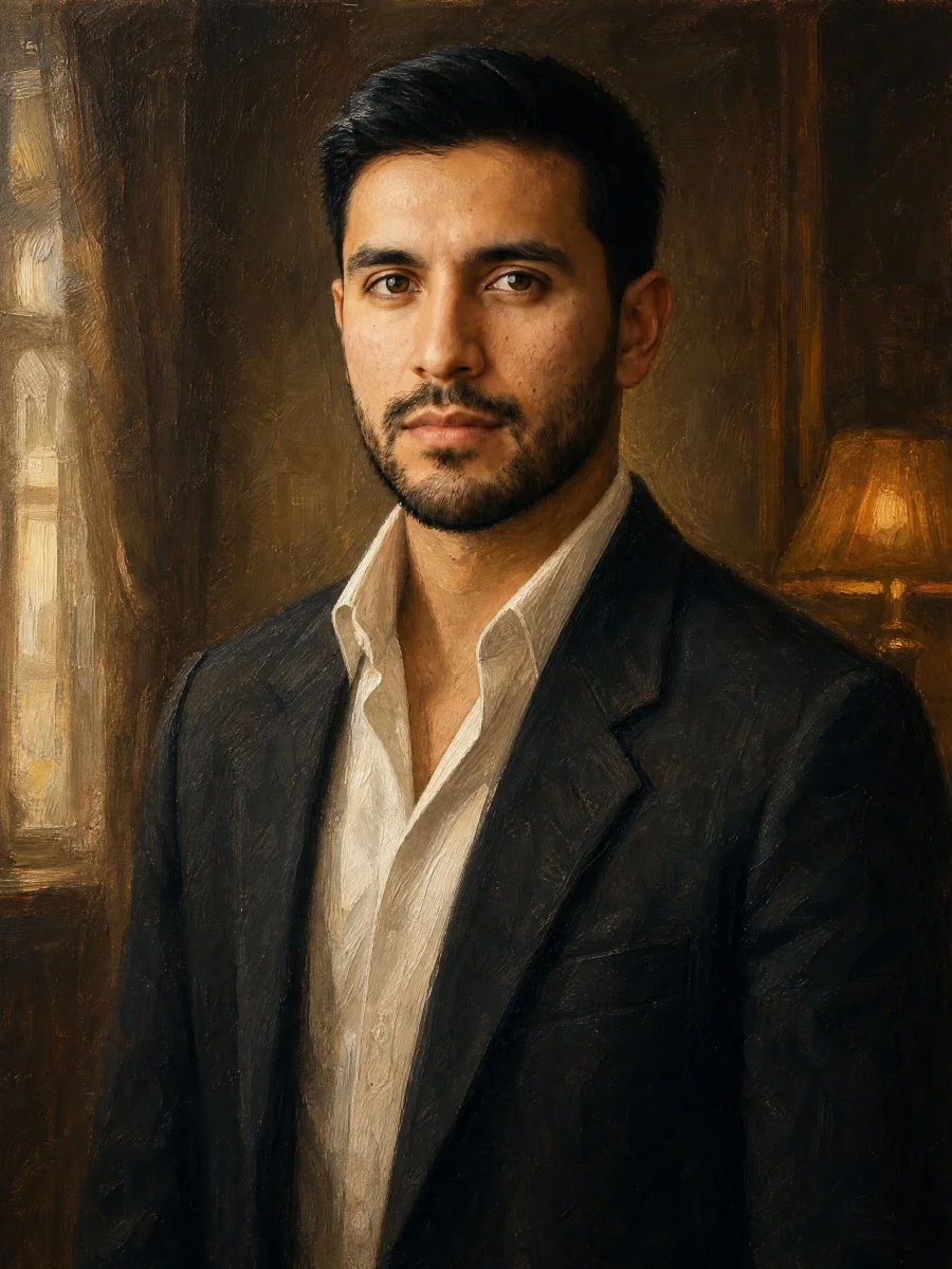 A portrait painted from your words or a photo