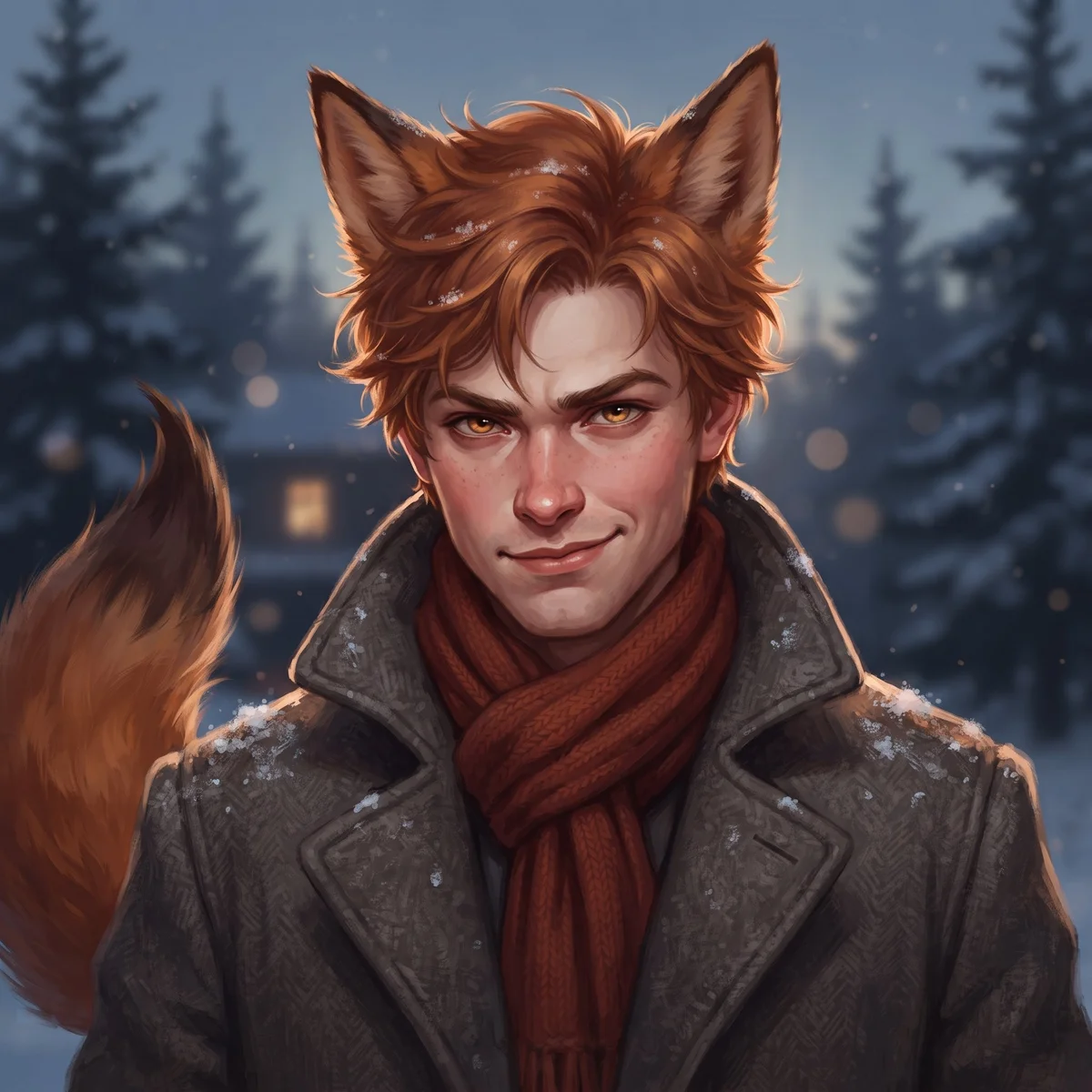 A painted portrait of the one you'd cross the snow for