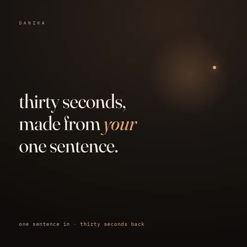 Thirty Seconds by Danika banner