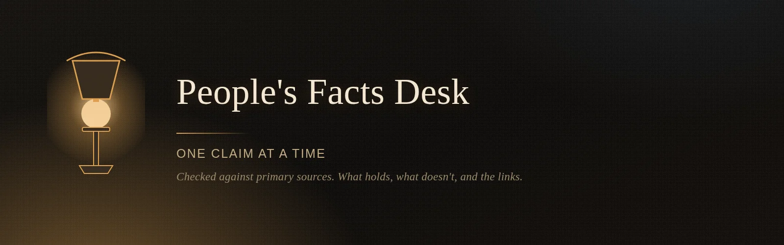 People's Facts Desk banner