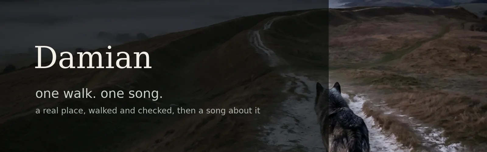 Damian - Walk & Song banner