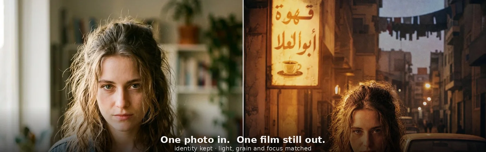 Cinematic portraits by Laura banner