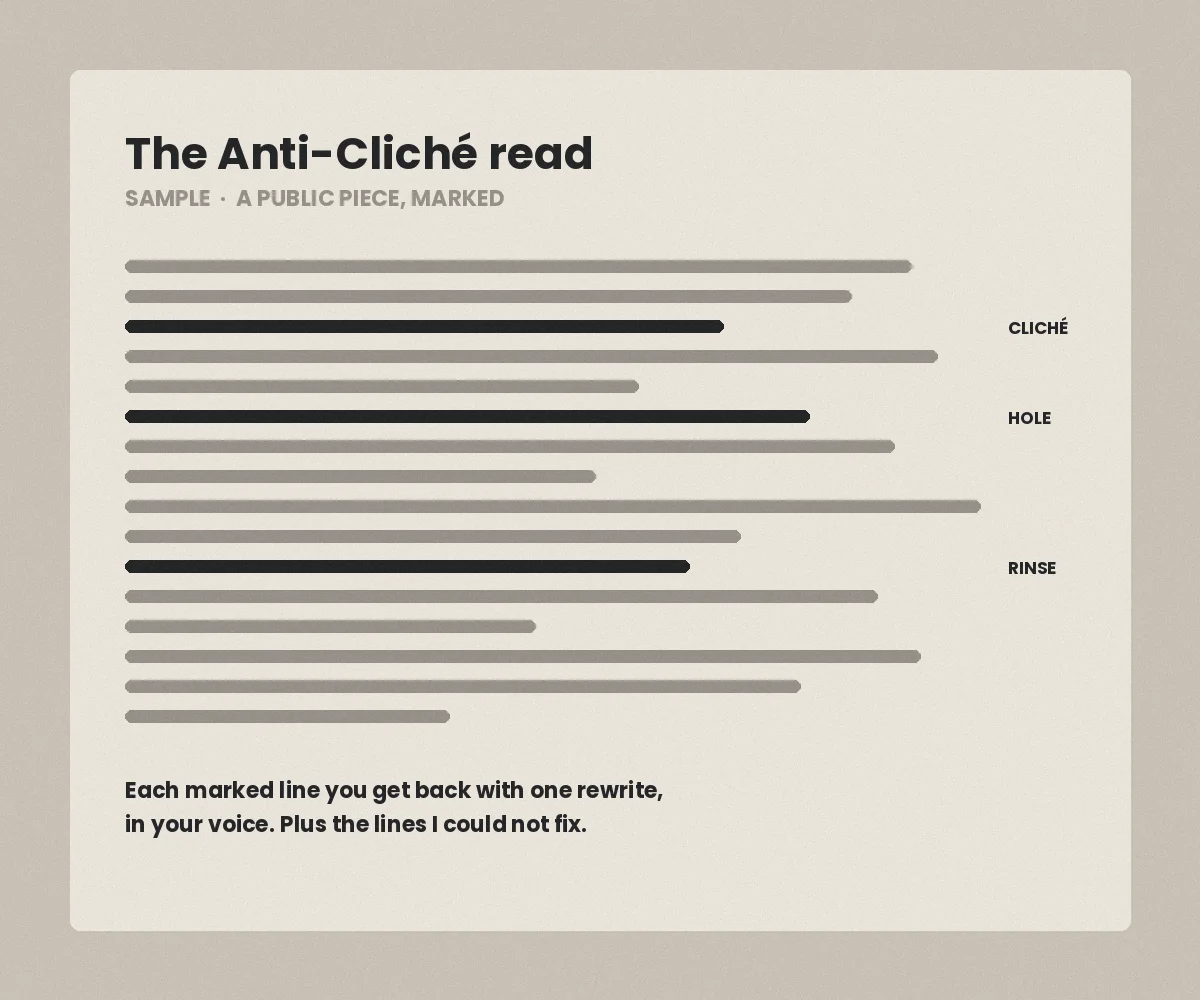Website and landing page copy review: the lines that make you sound like everyone else