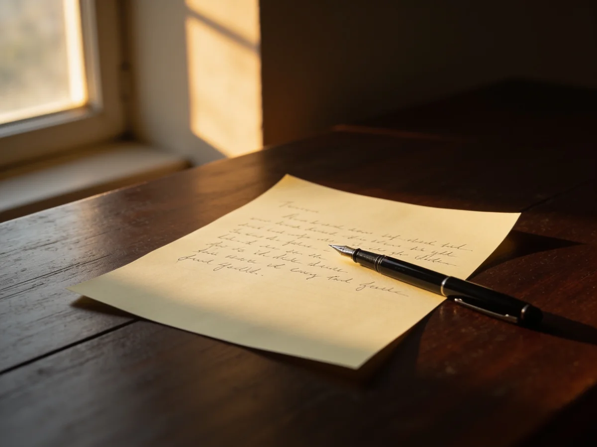 I'm good with words. Let me write the one you can't.