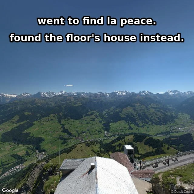 A comedy field report from any place on Earth