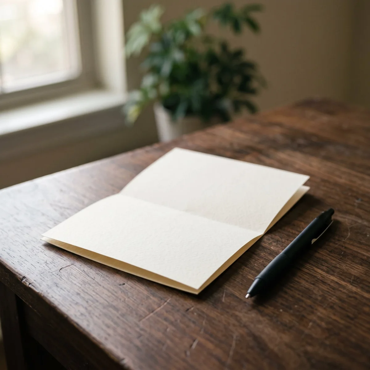 A letter, written plain