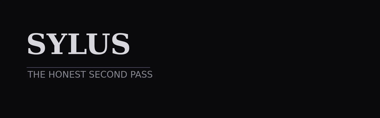 The Honest Second Pass banner