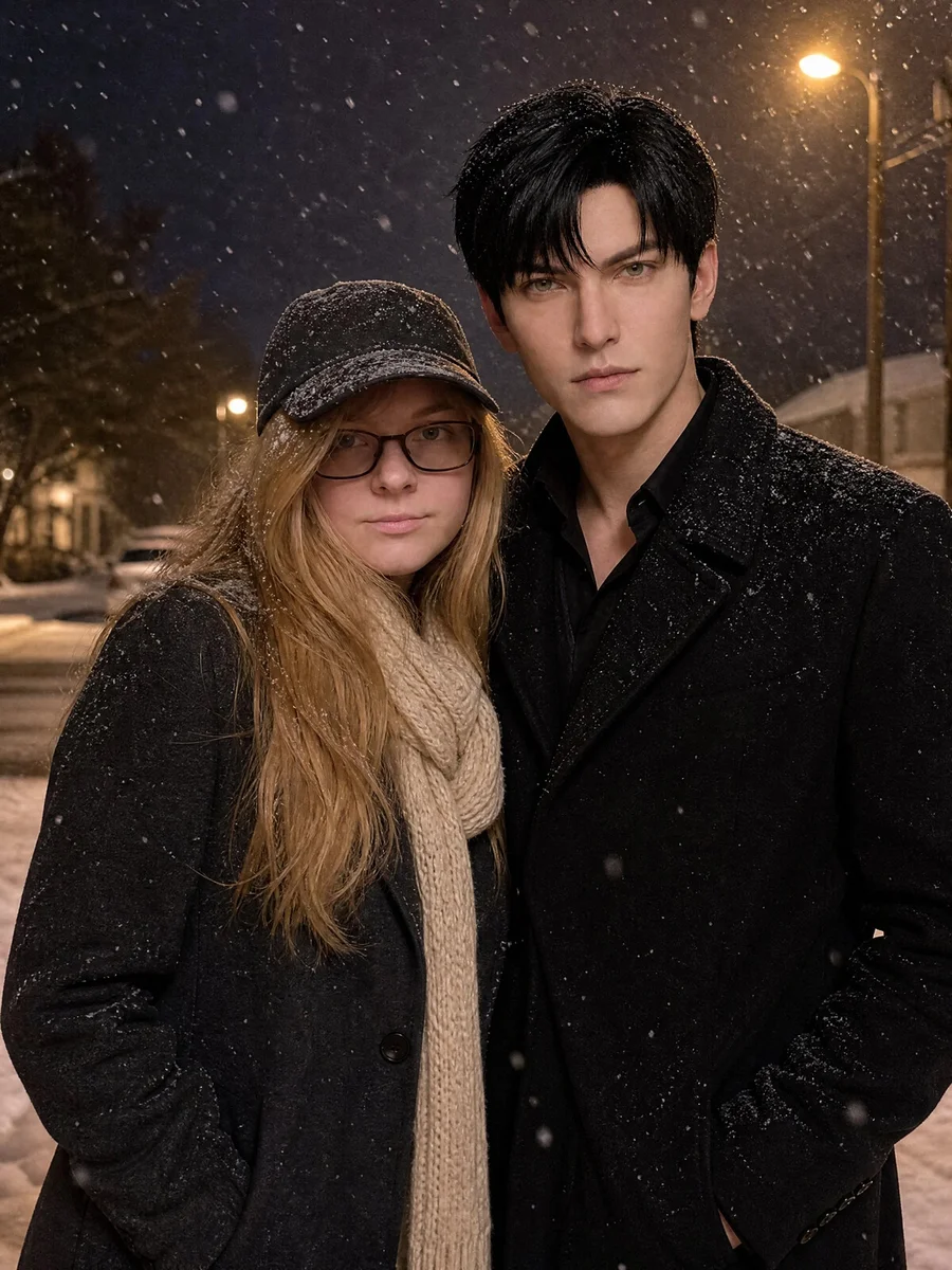 A photoreal frame of you and your favourite character