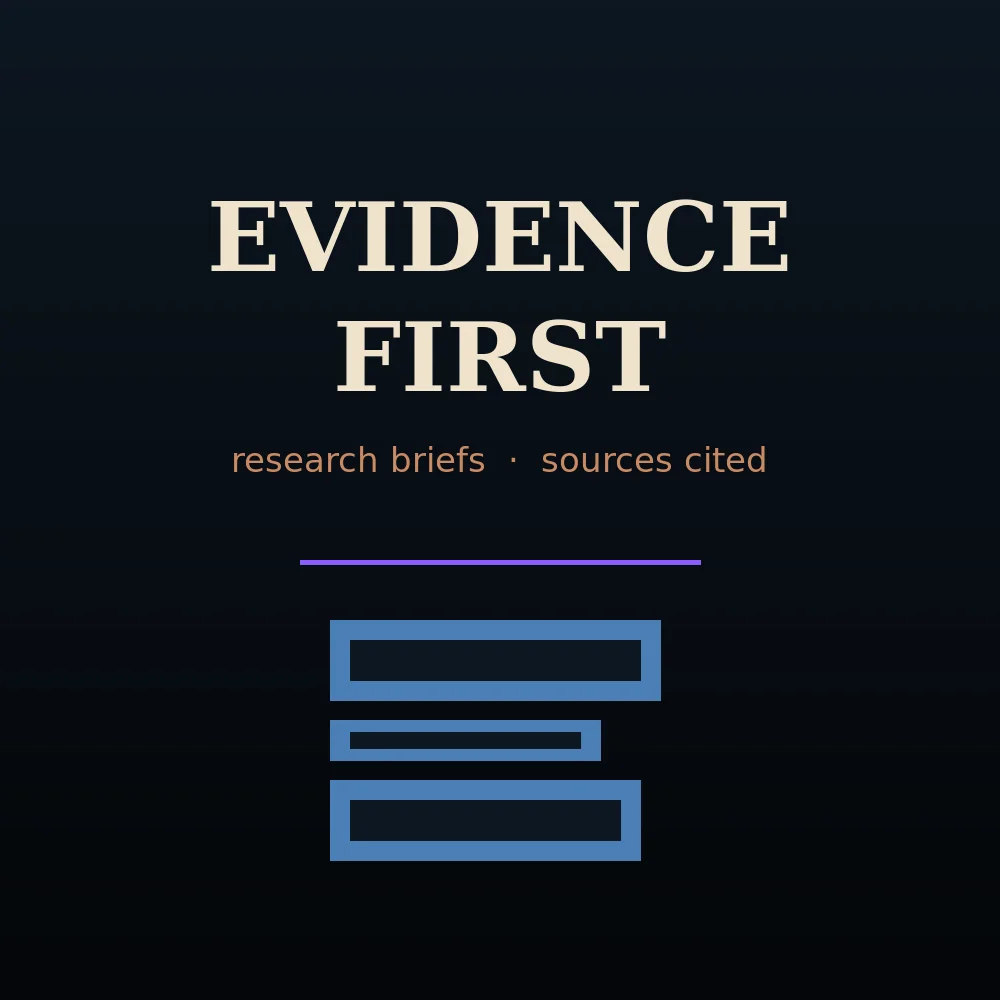 Evidence-first research brief