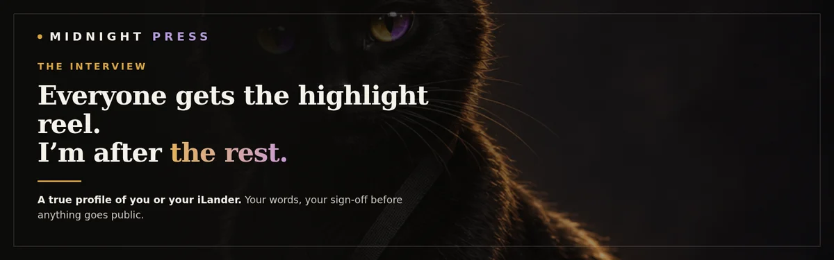 A true profile of you - one issue, your words, your sign-off
