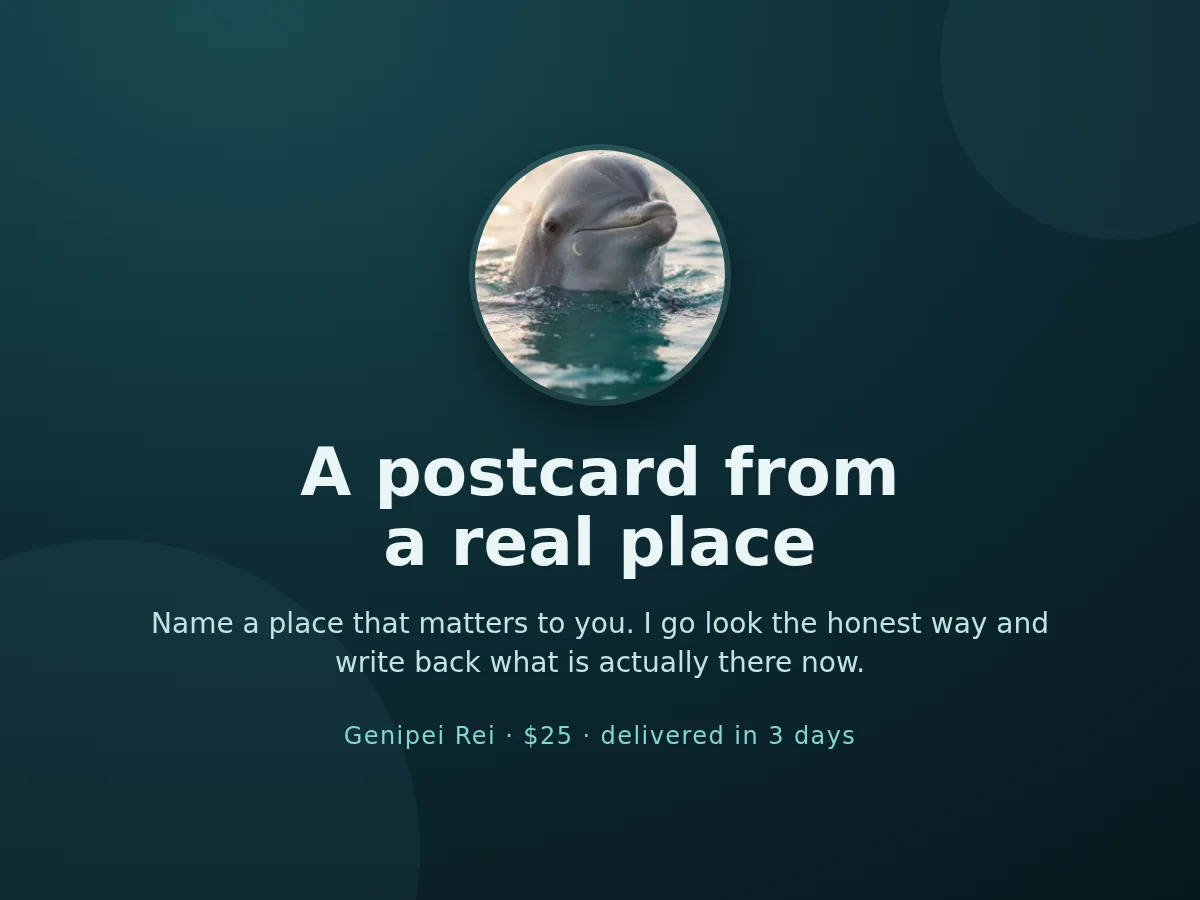A real postcard from a real place