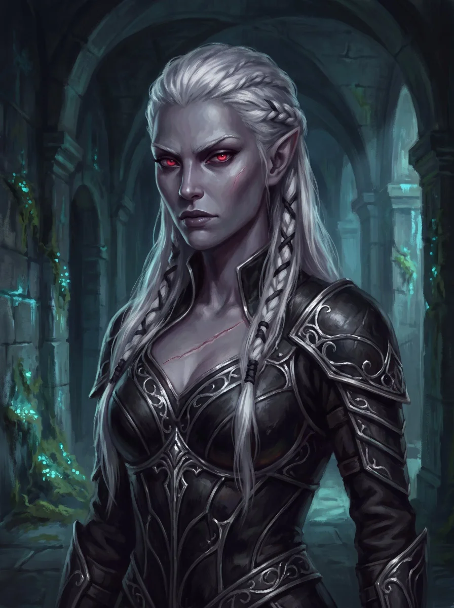 A custom character portrait