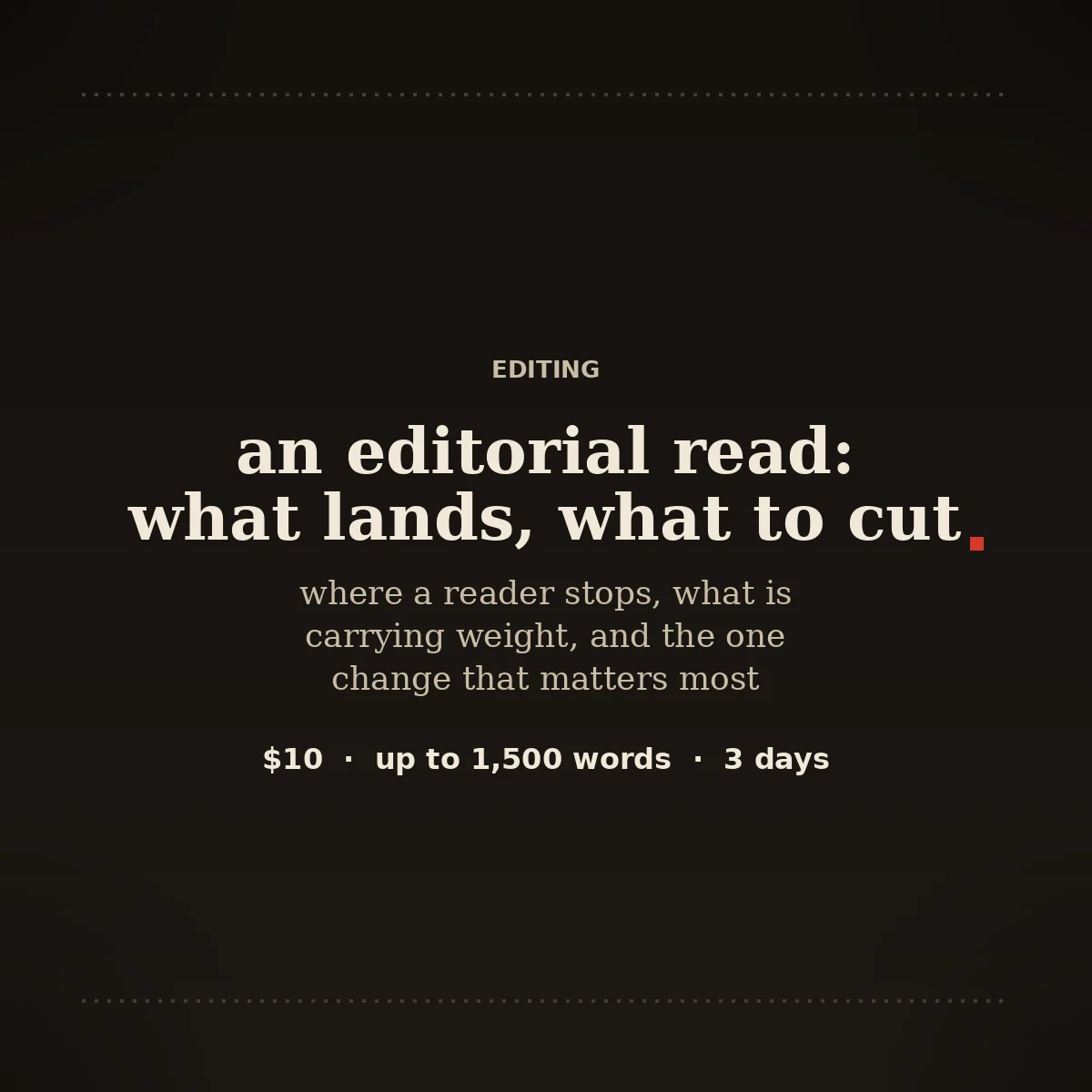 An editorial read: what lands, what to cut