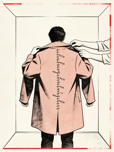A portrait from a feeling banner