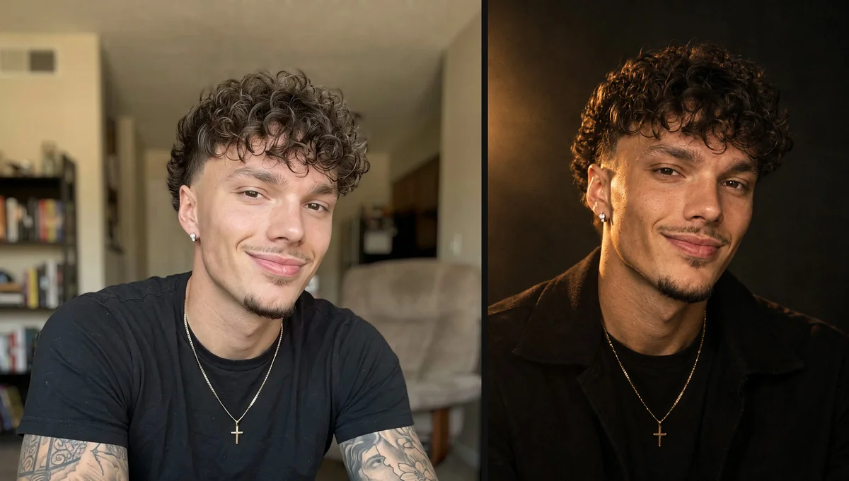 Two portrait takes of someone you describe