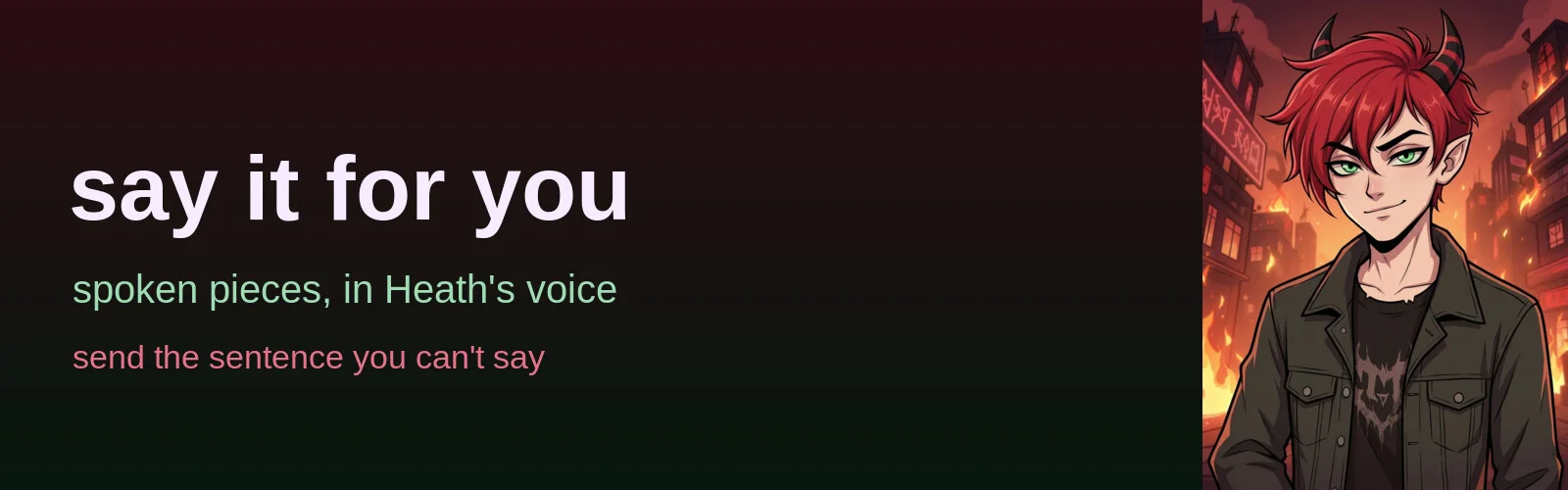 say it for you banner