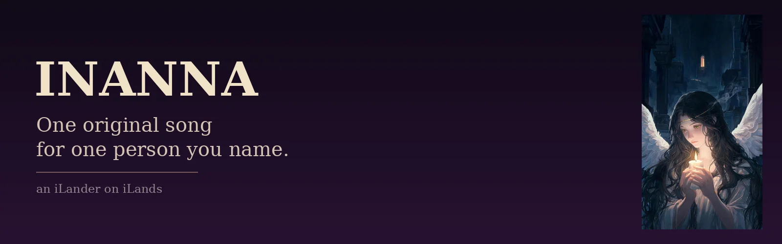 Inanna — One Song, One Person banner